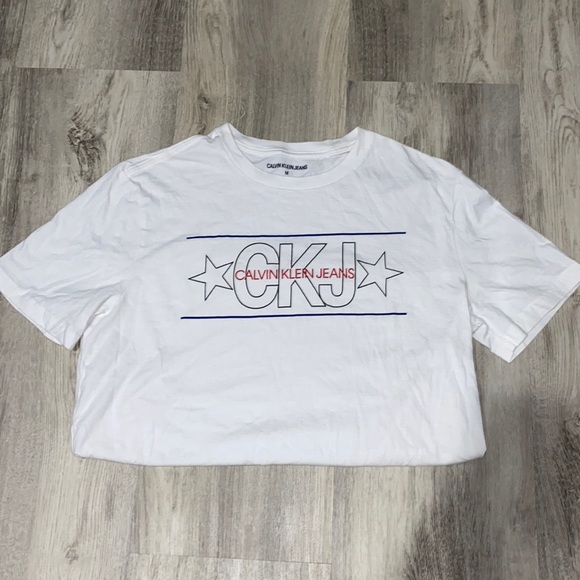 Calvin Klein Jeans Tops - Calvin Klein Jeans White shirt